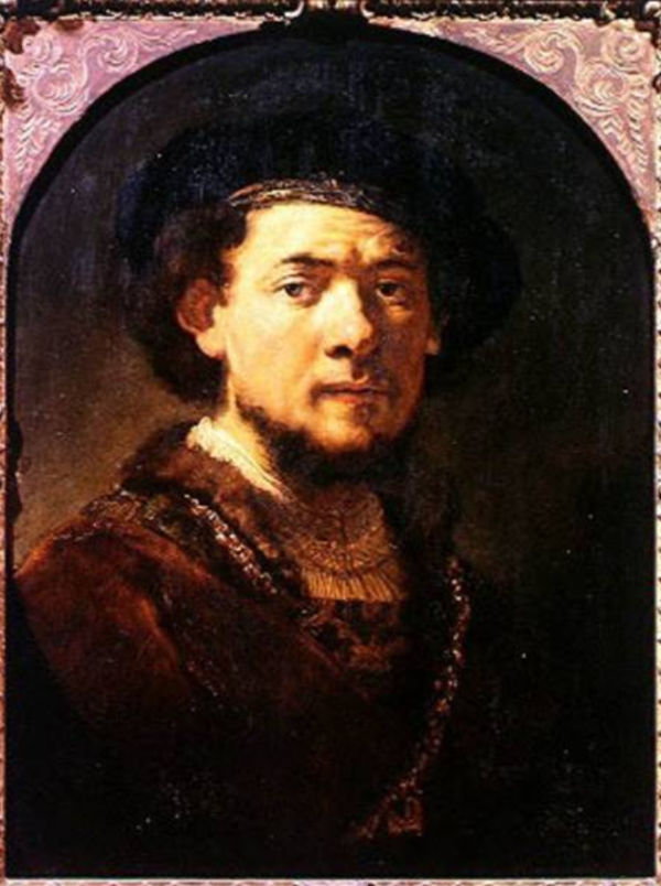 Retrato de un hombre con una cadena de oro o, Autorretrato con barba – Rembrandt van Rijn Rembrandt van Rijn Master Apollon