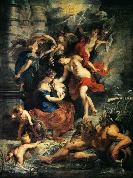 Ciclo de Médicis: El nacimiento de María de Médicis – Peter Paul Rubens Peter Paul Rubens Master Apollon