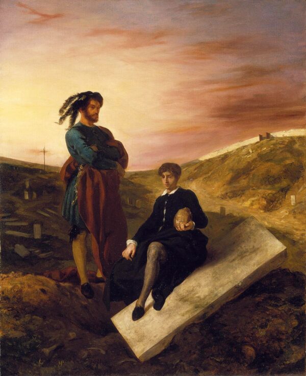 Hamlet y Horacio en el cementerio 1835 – Eugène Delacroix Eugène Delacroix Master Apollon