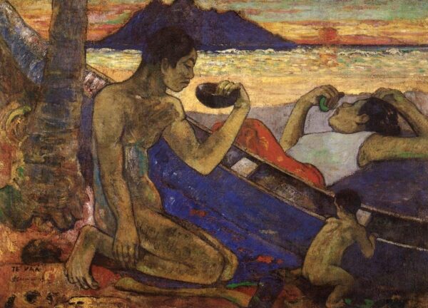 Una pirogue (Familia tahitiana) – Paul Gauguin Paul Gauguin Master Apollon