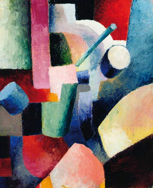 Composición colorida de las formas – August Macke August Macke Master Apollon