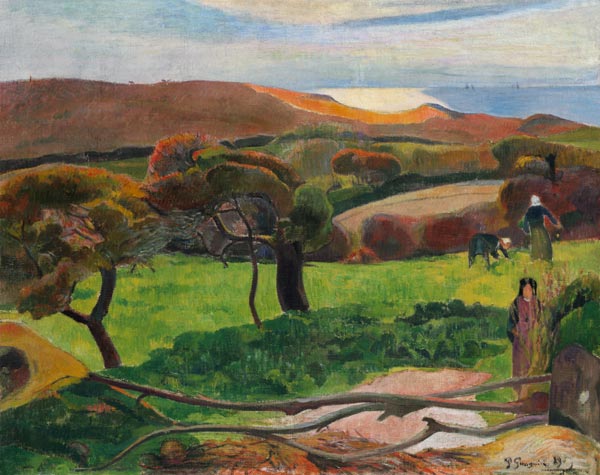 Campos cerca del mar – Paul Gauguin Paul Gauguin Master Apollon