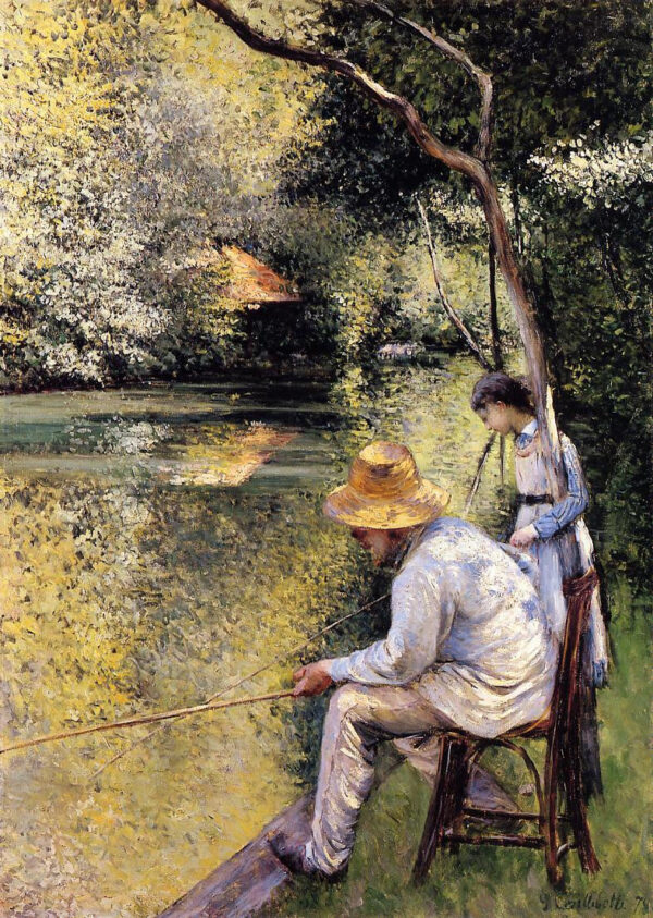 Pesca a la línea – Caillebotte Gustave Caillebotte Master Apollon