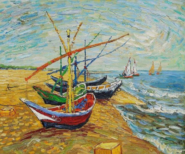 Barcas en las Saintes-Maries – Van Gogh Vincent Van Gogh Master Apollon