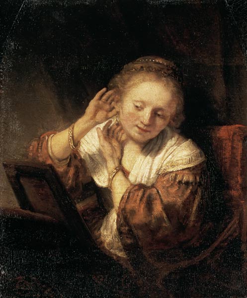 Rembrandt, Mujer con aretes – Rembrandt van Rijn Rembrandt van Rijn Master Apollon