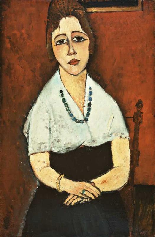 Joven mujer con la cadena de collar (Elena Picard) – Amadeo Modigliani Non classé Master Apollon