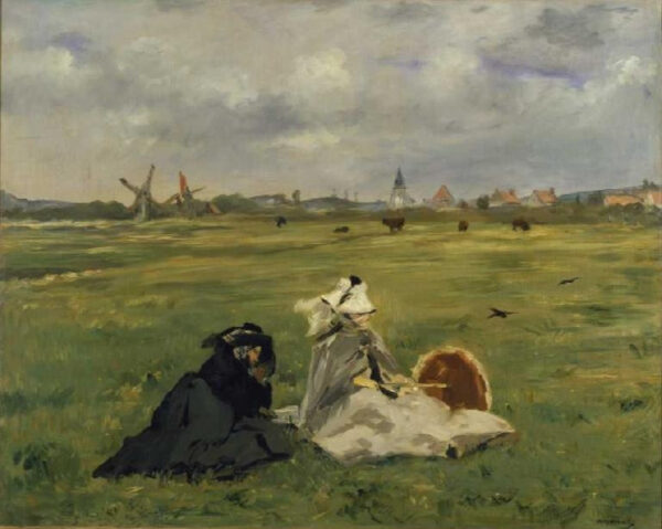 Mujer y madre del artista en un prado – Edouard Manet Édouard Manet Master Apollon