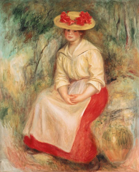 Gabrielle con un sombrero de paja – Pierre-Auguste Renoir Pierre-Auguste Renoir Master Apollon