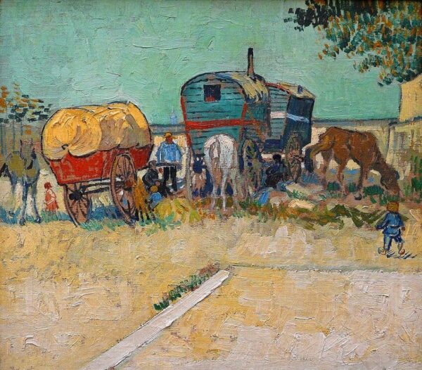 Las Caravanas, campamento de gitanos – Van Gogh Vincent Van Gogh Master Apollon