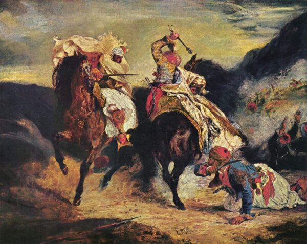 Lucha del Giaur con el Pasha – Eugène Delacroix Eugène Delacroix Master Apollon