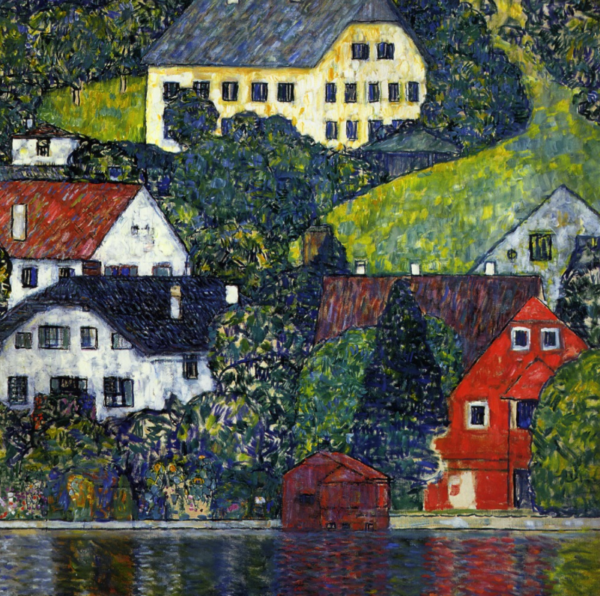 Casas en Unterach sobre el Attersee – Gustav Klimt Gustav Klimt Master Apollon