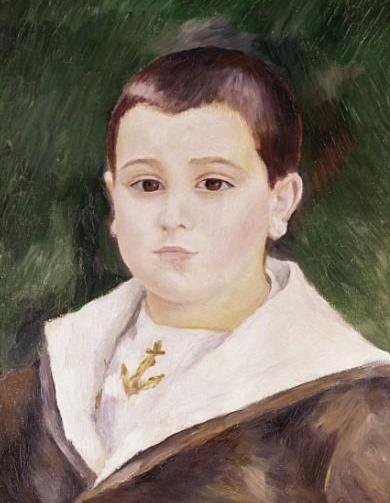 Cabeza de un joven niño en traje de marinero (Pierre Goujon) – Pierre-Auguste Renoir Pierre-Auguste Renoir Master Apollon