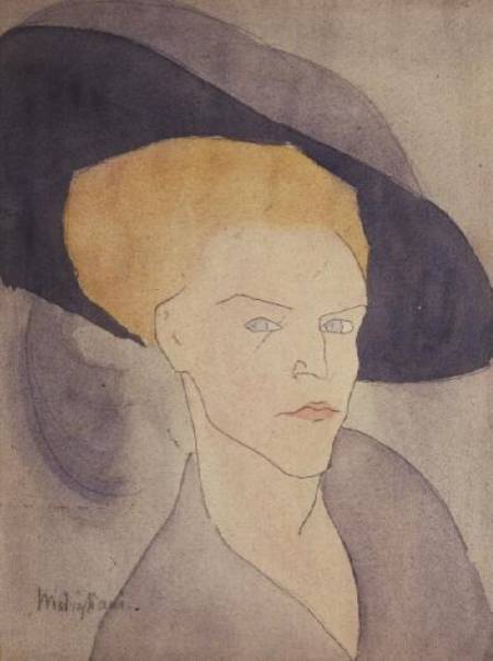 Cabeza de una mujer con sombrero – Amadeo Modigliani Non classé Master Apollon