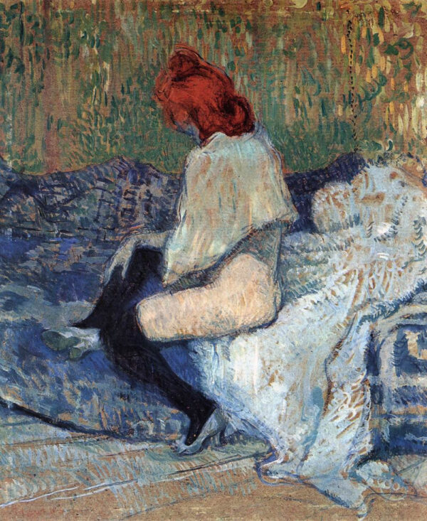 Mujer de cabello rojo en un sofá – Toulouse Lautrec Henri de Toulouse-Lautrec Master Apollon