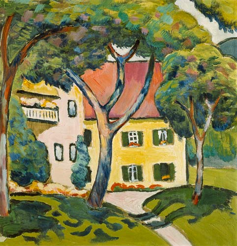 Casa en un paisaje – August Macke August Macke Master Apollon