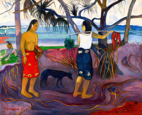 Bajo el árbol Pandanus II – Paul Gauguin Paul Gauguin Master Apollon