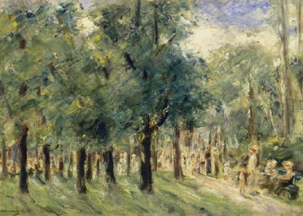 Ruta en el jardín zoológico con transeúntes – Max Liebermann Max Liebermann Master Apollon