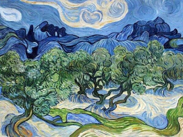 Oliviers con las Alpilles de fondo – Van Gogh Vincent Van Gogh Master Apollon