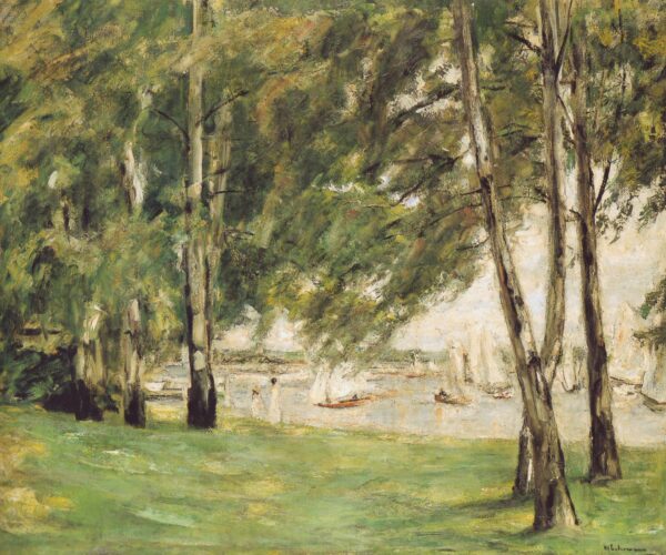 Abedules a la orilla del lago hacia el este – Max Liebermann Max Liebermann Master Apollon