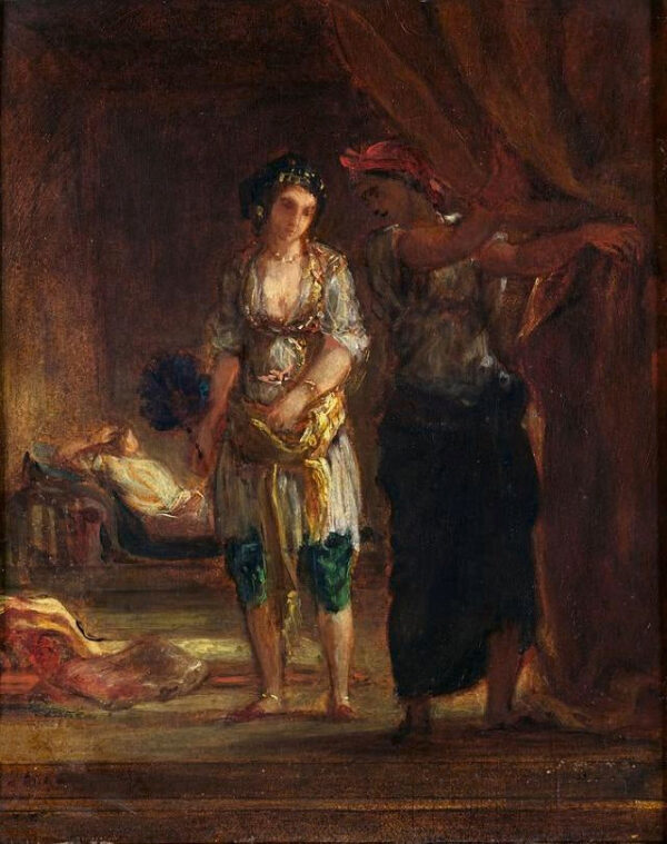 Interior de un harén en Orán – Eugène Delacroix Eugène Delacroix Master Apollon