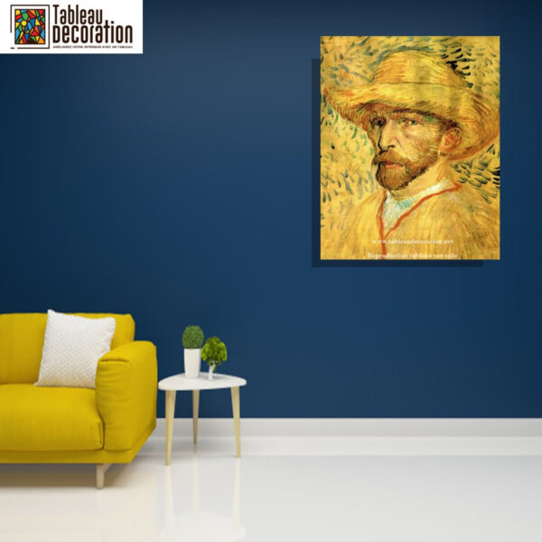 Autorretrato con sombrero de paja – Van Gogh Autorretratos de Vincent van Gogh Master Apollon 2