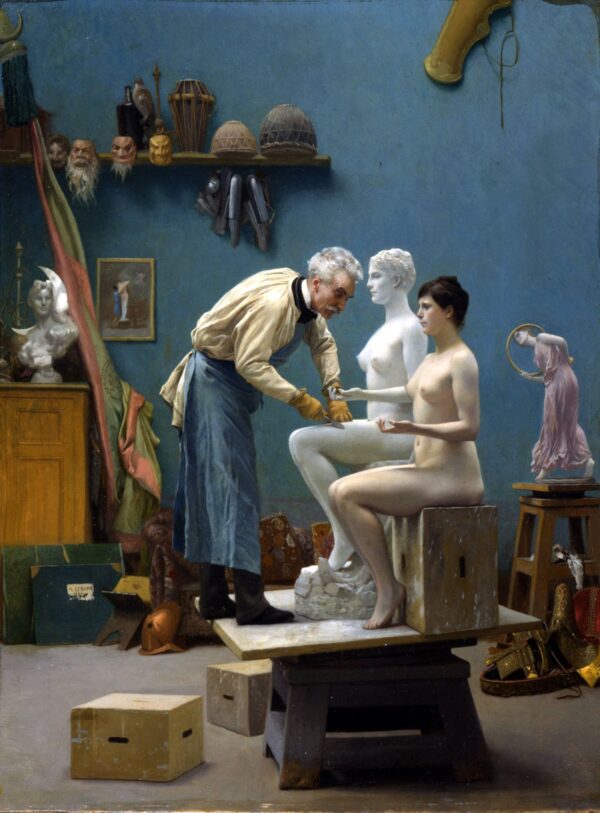 El artista esculpiendo el Tanagra – Jean-Léon Gérôme Jean-Léon Gérôme Master Apollon