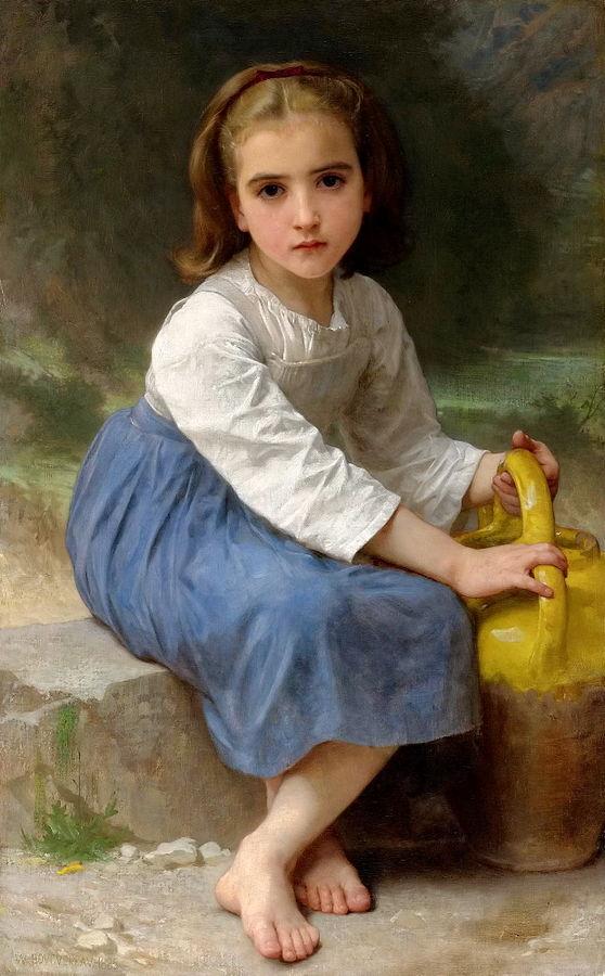 Joven niña con una jarra – William Bouguereau William Bouguereau Master Apollon