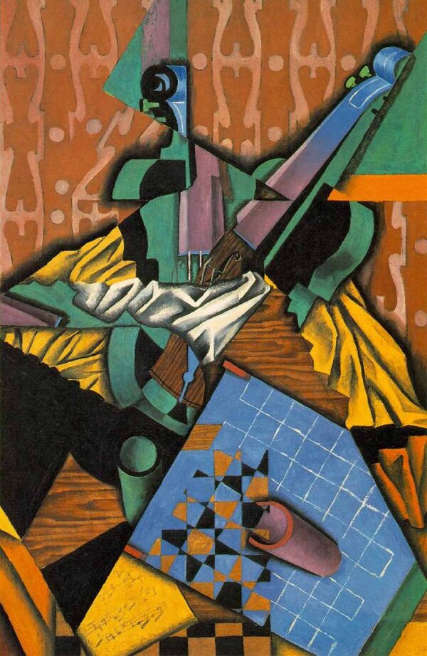 Fotografía del violonchelo y del damero – Juan Gris Juan Gris Master Apollon