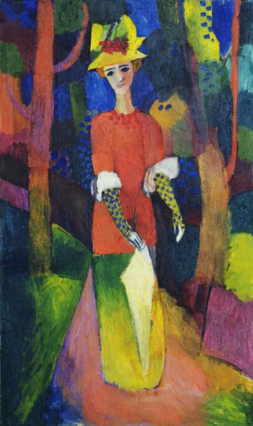 Dame en un parque – August Macke August Macke Master Apollon