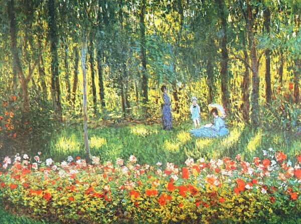 La familia del artista en el jardín – Claude Monet Claude Monet Master Apollon