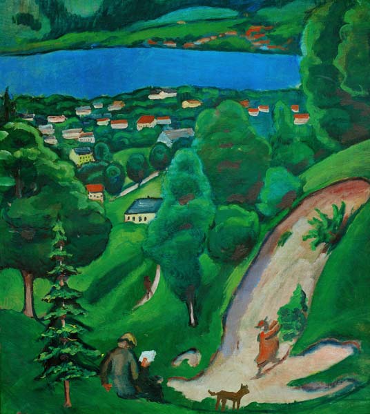 Paisaje cerca del Lago Tegern – August Macke August Macke Master Apollon