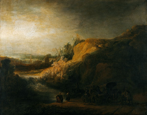 Paisaje con el bautismo del eunuco – Rembrandt van Rijn Rembrandt van Rijn Master Apollon