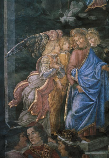 La purificación del leproso y la tentación de Cristo, de la capilla Sixtina: detalle del Cristo – Sandro Botticelli Sandro Botticelli Master Apollon