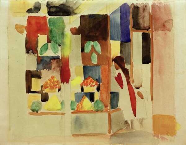 Los niños en la tienda de verduras I – August Macke August Macke Master Apollon