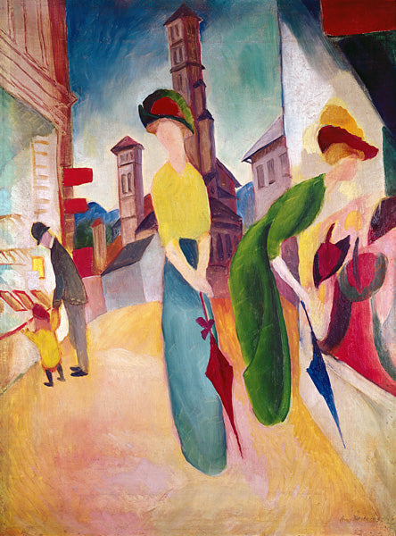 Delante de la tienda de sombreros – August Macke August Macke Master Apollon