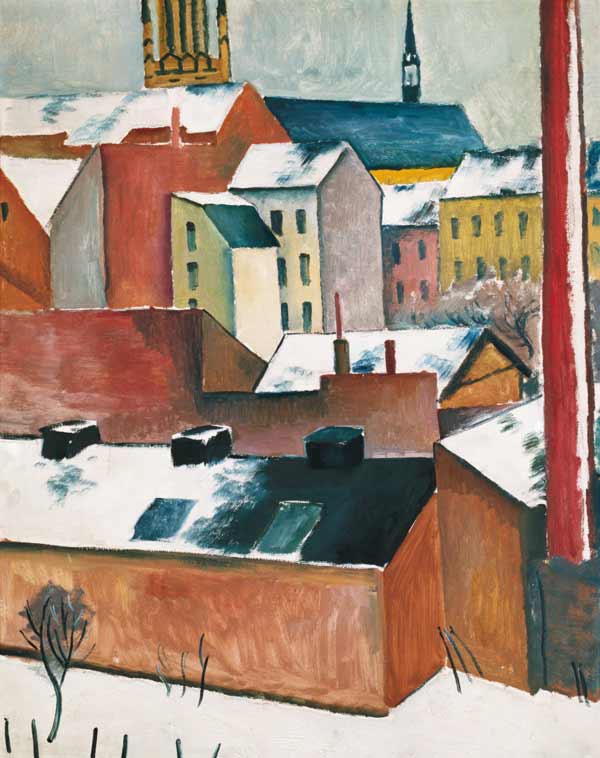 Maris-iglesia en la nieve – August Macke August Macke Master Apollon