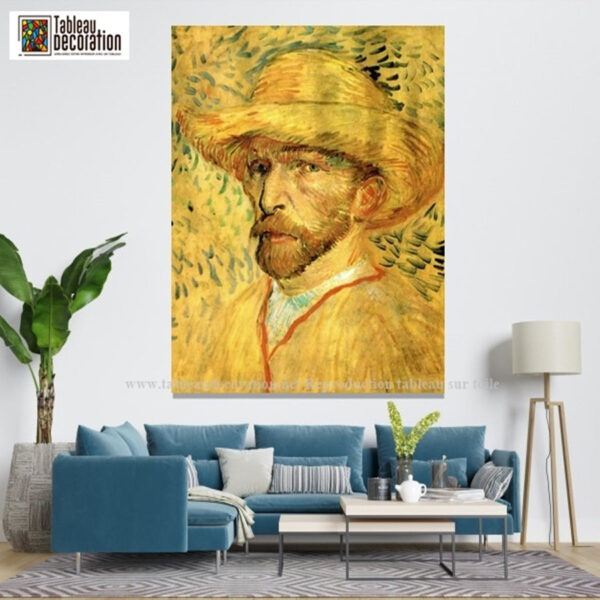 Autorretrato con sombrero de paja – Van Gogh Autorretratos de Vincent van Gogh Master Apollon 6