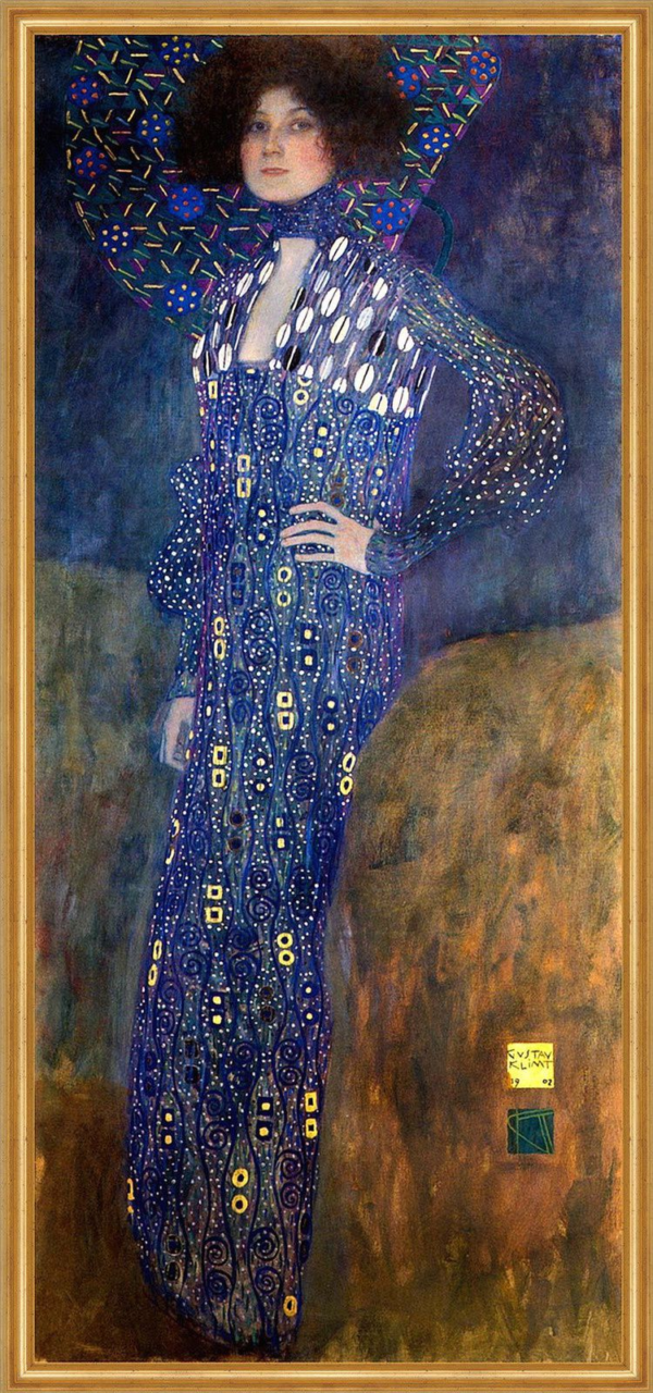 Retrato de Emilie Flöge II – Gustav Klimt Gustav Klimt Master Apollon