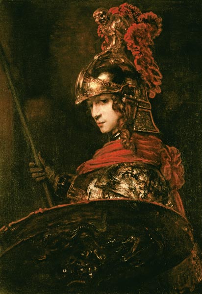 Pallas Atenea o, Figura en armadura, 1664 – Rembrandt van Rijn Rembrandt van Rijn Master Apollon