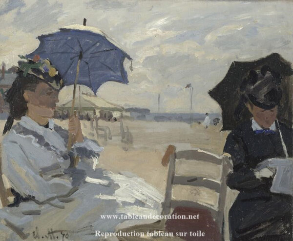 La Playa en Trouville – Claude Monet Claude Monet Master Apollon