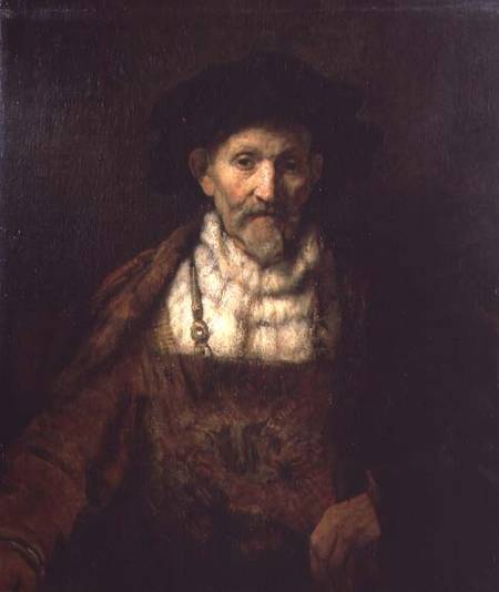 Retrato de un anciano en traje de época – Rembrandt van Rijn Rembrandt van Rijn Master Apollon