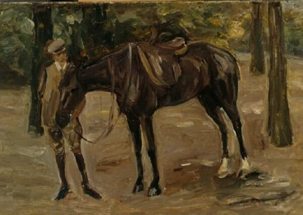 Sirviente a caballo en un parque – Max Liebermann Max Liebermann Master Apollon