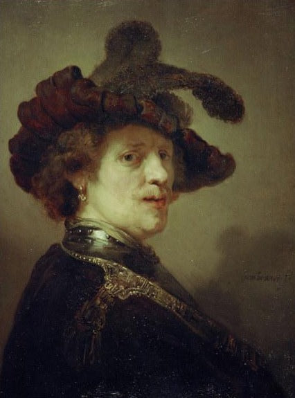 Autorretrato con sombrero de plumas – Rembrandt van Rijn Rembrandt van Rijn Master Apollon