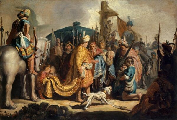 David presenta la cabeza de Goliat al rey Saúl – Rembrandt van Rijn Rembrandt van Rijn Master Apollon