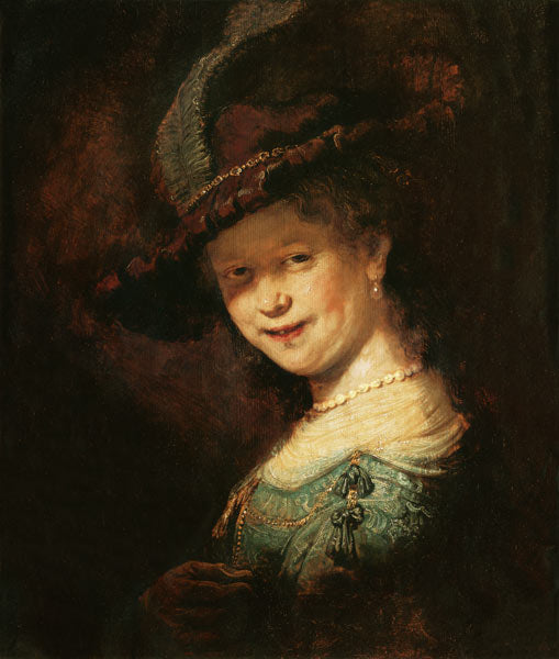 Saskia van Uijlenburgh como joven mujer – Rembrandt van Rijn Rembrandt van Rijn Master Apollon