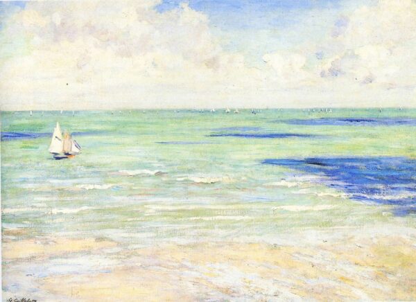 Paisaje marino, regata en Villers – Caillebotte Gustave Caillebotte Master Apollon