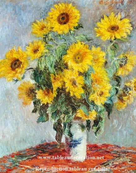 Ramo de girasoles – Claude Monet cuadro de flores Claude Monet Master Apollon