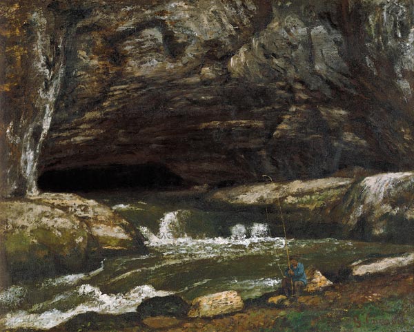 La Fuente de la Loue o La Gruta Sarrazina – Gustave Courbet Gustave Courbet Master Apollon