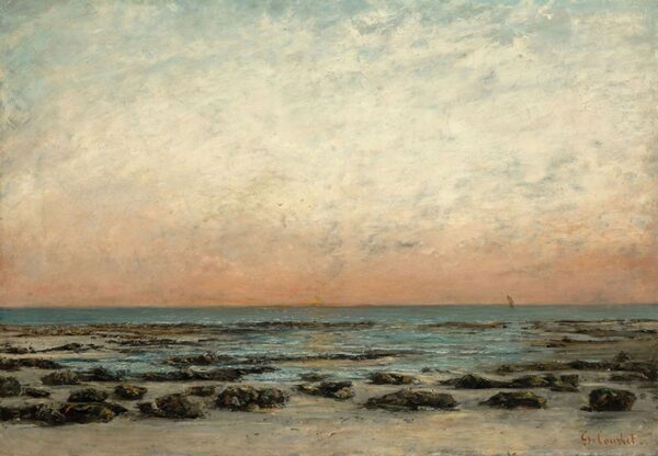 Atardecer, Trouville – Gustave Courbet Gustave Courbet Master Apollon