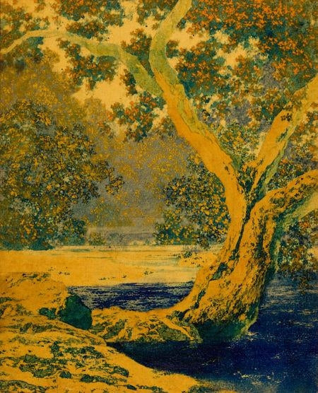 Estudio para Autumn Brook – Maxfield Parrish Maxfield Parrish Master Apollon